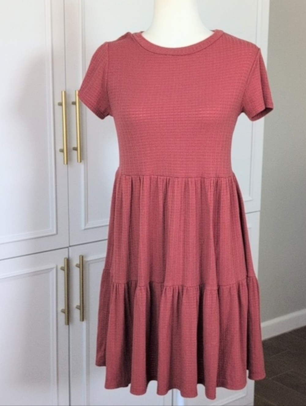 See You Monday Dusty Rose Mini Dress